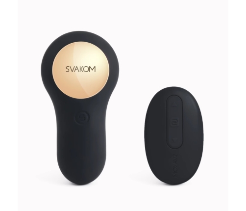 Svakom Vick Remote-Controlled Powerful Plug Black - Ergonomic Design