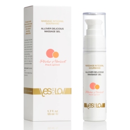 YESforLOV Allover Delicious Żel do masażu Brzoskwinia Morela 50ml