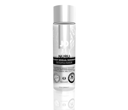 System JO Nuru Massage Gel 240 ml - żel do masażu ciała, bezzapachowy