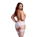 Baci - Rose Crotchless Boyshort White XL