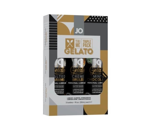 System JO Tri Me Gelato - zestaw 3 smakowych żeli intymnych 3x30ml