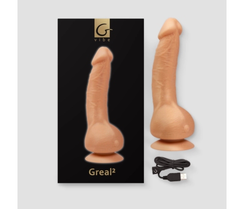 Gvibe Greal Bioskin Intimate Device 22cm Waterproof Flesh Tone