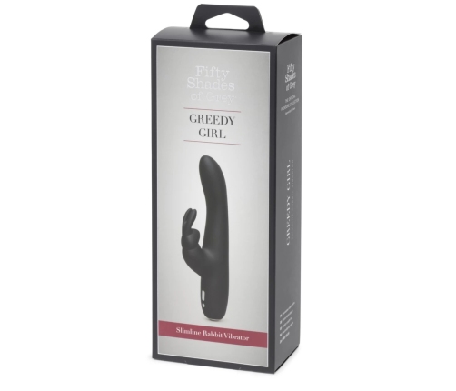 Fifty Shades of Grey - Greedy Girl Rechargeable Slimline Rabbit Vibrator