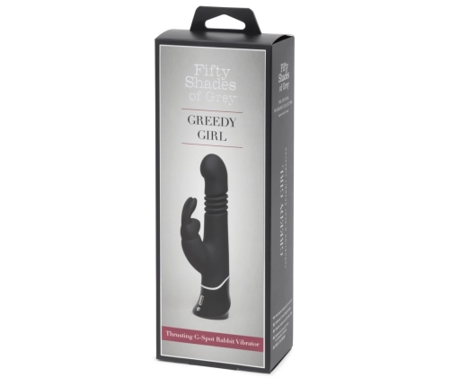 Fifty Shades of Grey - Greedy Girl Rechargeable Thrusting G-Spot Rabbit Vibrator