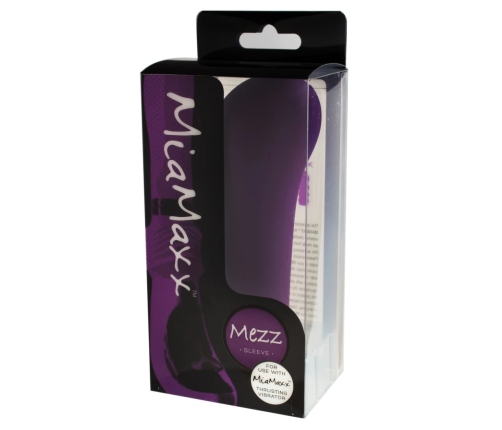 MiaMaxx Mezz Sleeve G-Spot Purple - Anatomical Silicone Accessory 14.2cm