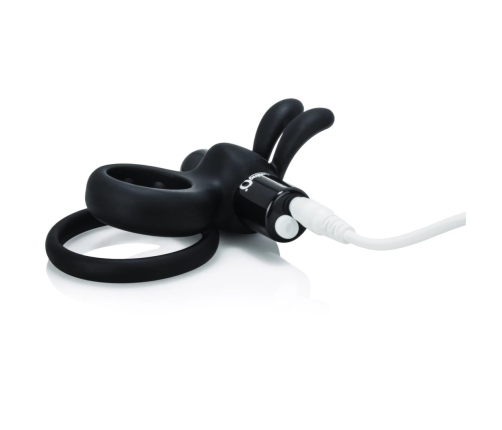 The Screaming O Charged Ohare Black Intimate Dual-Ring Silicone Device