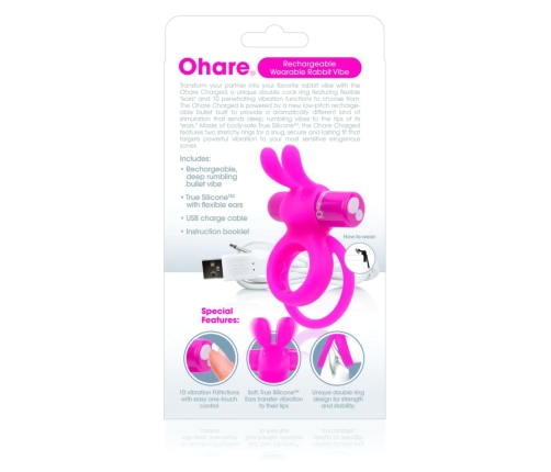 The Screaming O Charged Ohare Pink Dual Ring Intimate System USB
