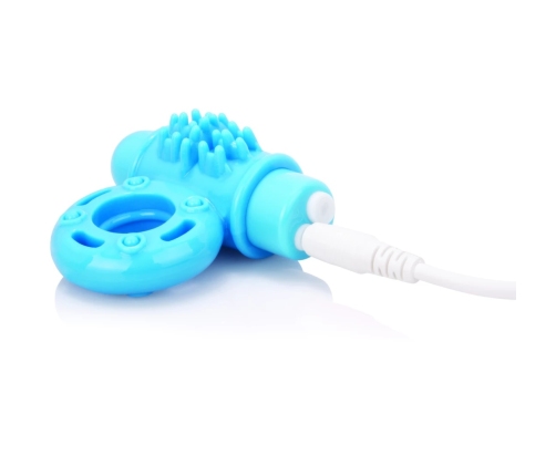 The Screaming O Charged OWow Intimate Vibrating Ring Blue Rechargeable