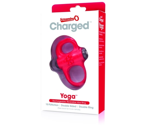 The Screaming O Charged Yoga Red Intimate Fitness Silicone Ring