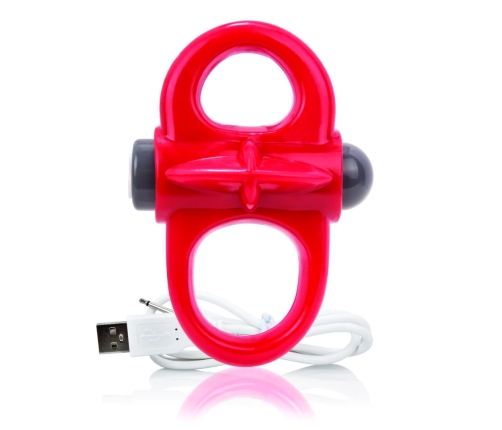 The Screaming O Charged Yoga Red Intimate Fitness Silicone Ring