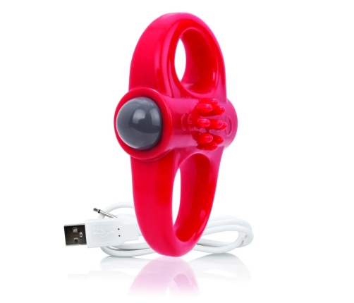 The Screaming O Charged Yoga Red Intimate Fitness Silicone Ring