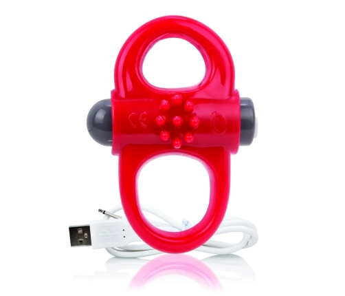 The Screaming O Charged Yoga Red Intimate Fitness Silicone Ring