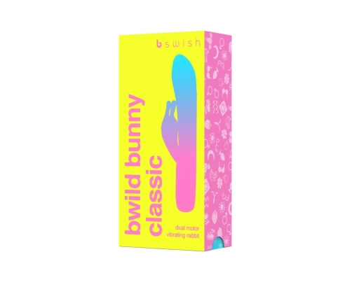 B Swish Bwild Classic Bunny Guava 5-Function Silicone Massager Pink