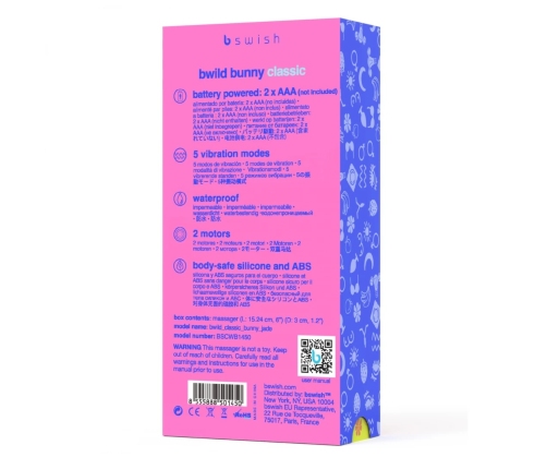 B Swish Bwild Classic Bunny Jade - Silicone Dual-Motor Intimate Device