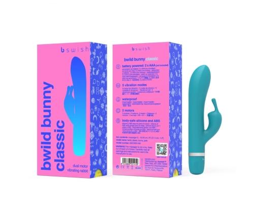 B Swish Bwild Classic Bunny Jade - Silicone Dual-Motor Intimate Device