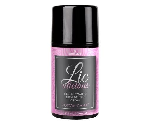 Sensuva Lic-o-licious Cotton Candy żel smakowy do masażu jamy ustnej 50 ml