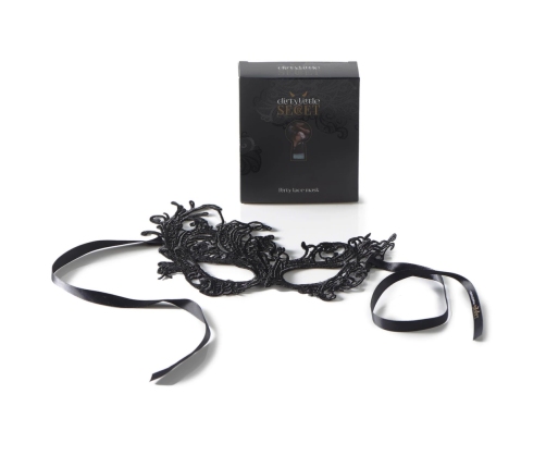 Dirty Little Secret Elegant Lace Eye Mask - Black, One Size