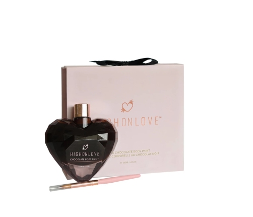 HighOnLove Dark Chocolate Body Paint with Hemp Oil 100ml