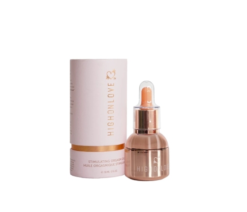HighOnLove Stimulating Intimate Oil 30ml - Hemp Seed Extract, Natural Care
