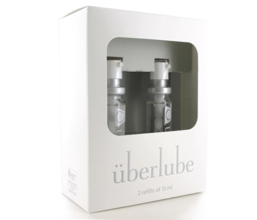 Uberlube Silicone Lubricant Good-To-Go Travel Refills 2x15ml