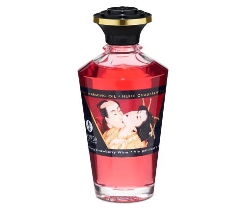 Shunga - Aphrodisiac Warming Oil Sparkling Strawberry Wine 100 ml