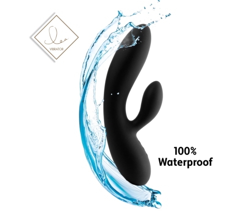 FeelzToys Lea Black Glitter Dual-Motor Intimate System Waterproof 202mm