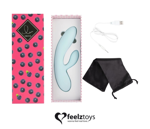 FeelzToys LEA Blueberry Dual Motor Intimate Wellness Device Silicone