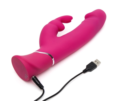 Happy Rabbit Dual Density Intimate Machine Pink, 15-Function, USB Rechargeable