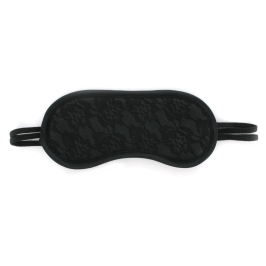 Sportsheets Sincerely Lace Blindfold - Soft Double Strap, Elegant Black