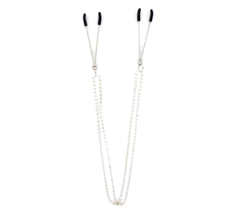 Sportsheets Sincerely Bling Adjustable Nipple Clips 50.8cm Black