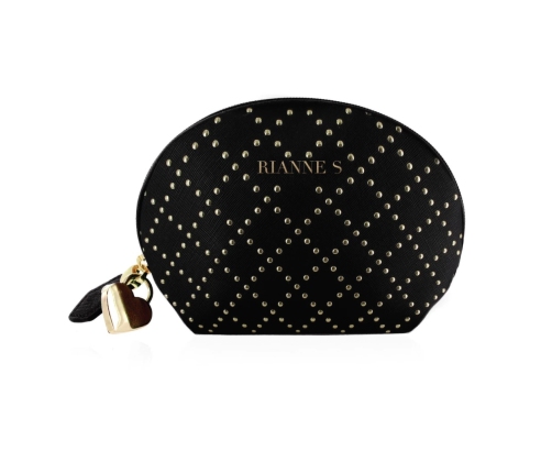 Rianne S Classique Stud Black - Compact Waterproof Intimate Massager 12cm