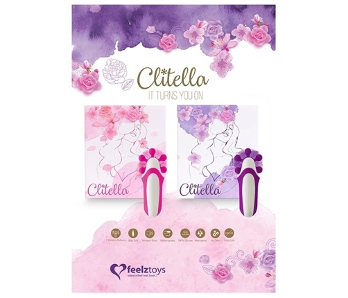 FeelzToys Clitella Pink - Compact Multi-Function Stimulating Device
