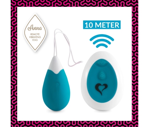 FeelzToys Anna Intimate Remote Vibrating Egg Deep Green, 10 Modes
