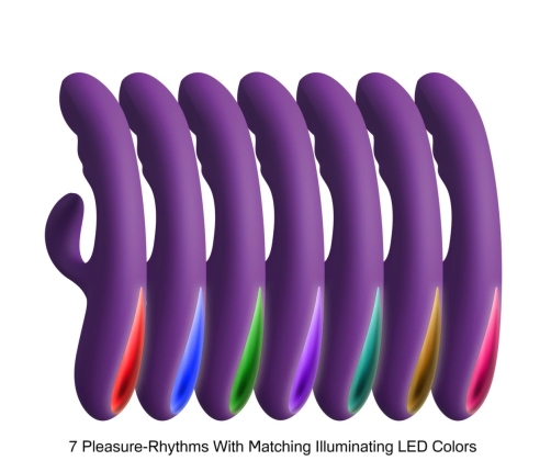 Kama Sutra Rhythm Lavani Purple - Dual-Motor Flexible Massager, 20 cm