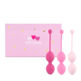 FeelzToys FemmeFit Advanced Pelvic Muscle Training Set 3 pcs - Silicone Weighted Balls