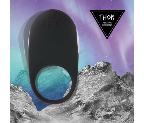 FeelzToys Thor Black Rechargeable Intimate Ring, 3 Modes, Waterproof