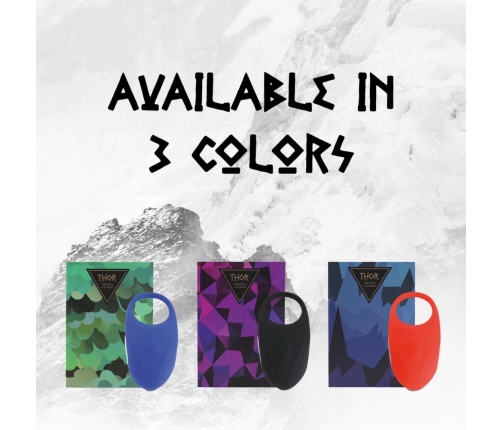 FeelzToys Thor Black Rechargeable Intimate Ring, 3 Modes, Waterproof