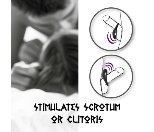 FeelzToys Thor Black Rechargeable Intimate Ring, 3 Modes, Waterproof