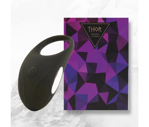 FeelzToys Thor Black Rechargeable Intimate Ring, 3 Modes, Waterproof