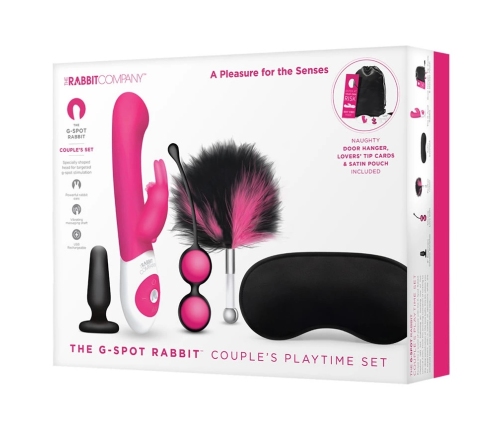 The Rabbit Company Playtime Gift Set - Multi-Item Collection, Hot Pink