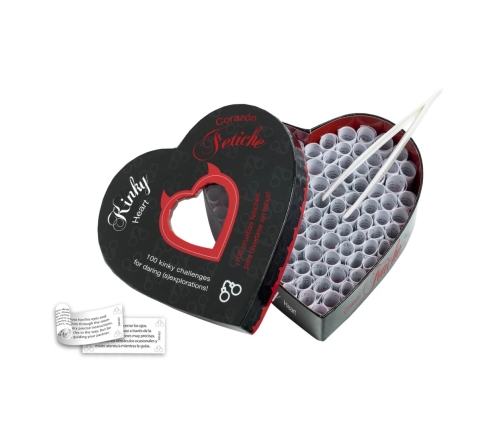 Kinky Heart & Corazon Fetiche Couples Challenge Game, 100 Tasks, EN-ES