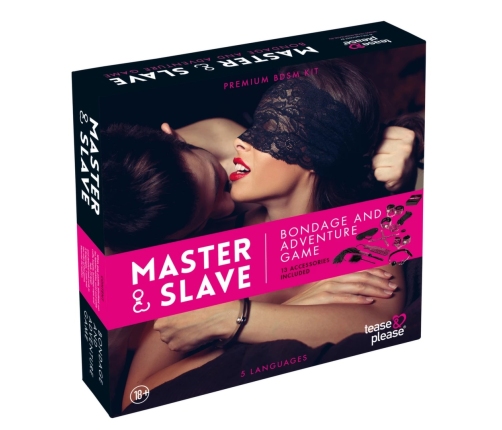 Master & Slave Bondage Game Magenta - Complete Roleplay Set, 24 Cards