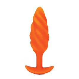 b-Vibe Swirl Texture Plug Orange - Silicone, 6 Modes, 13.5 cm b-Vibe Swirl Texture Plug Orange - Silicone, 6 Modes, 13.5 cm