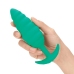 b-Vibe Twist Plug Green - Textured Silicone Intimate System 15.3cm