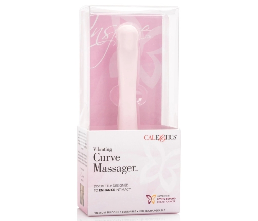 CalExotics Inspire Vibrating Curve Flexible Silicone Massager Pink
