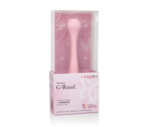 CalExotics Inspire Vibrating G-Wand Pink Flexible Silicone Massager