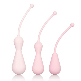 CalExotics Inspire Silicone Weighted Kegel Training Kit Pink 3-Piece
