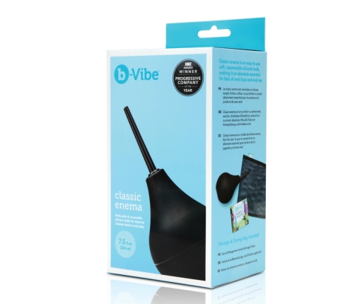 b-Vibe Classic Enema Set - Soft Silicone Hygiene System 225 ml Blue