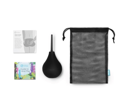 b-Vibe Classic Enema Set - Soft Silicone Hygiene System 225 ml Blue