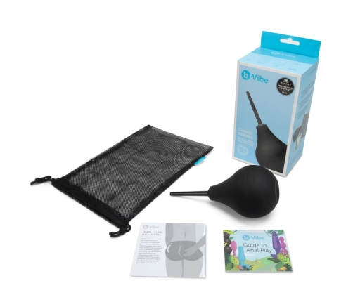 b-Vibe Classic Enema Set - Soft Silicone Hygiene System 225 ml Blue